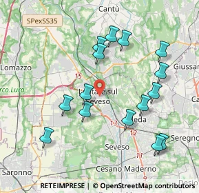 Mappa 20823 Lentate sul Seveso MB, Italia (3.988)