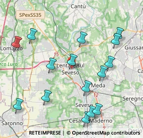 Mappa 20823 Lentate sul Seveso MB, Italia (4.60467)