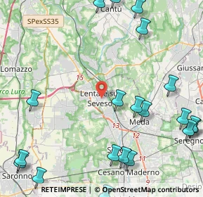 Mappa 20823 Lentate sul Seveso MB, Italia (6.116)