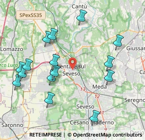 Mappa 20823 Lentate sul Seveso MB, Italia (4.45733)