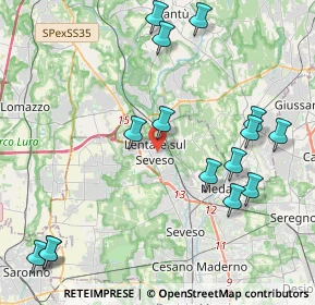 Mappa 20823 Lentate sul Seveso MB, Italia (4.95067)