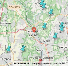 Mappa 20823 Lentate sul Seveso MB, Italia (6.115)