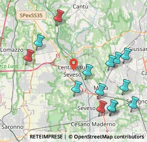 Mappa 20823 Lentate sul Seveso MB, Italia (4.78071)