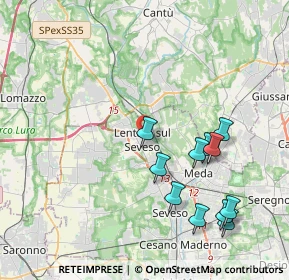 Mappa 20823 Lentate sul Seveso MB, Italia (4.20091)
