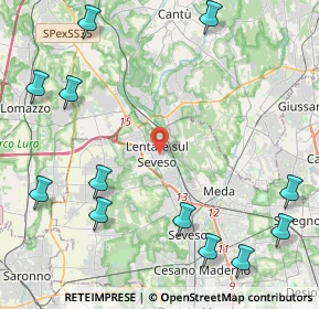 Mappa 20823 Lentate sul Seveso MB, Italia (5.91333)