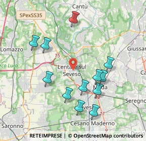 Mappa 20823 Lentate sul Seveso MB, Italia (3.905)