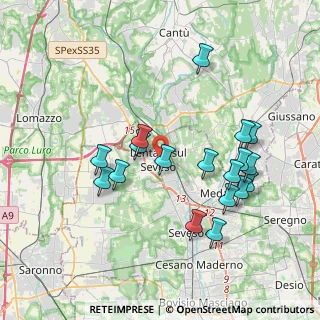 Mappa 20823 Lentate sul Seveso MB, Italia (3.73944)