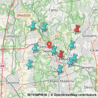 Mappa 20823 Lentate sul Seveso MB, Italia (3.88727)