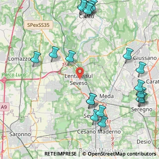 Mappa 20823 Lentate sul Seveso MB, Italia (5.6555)