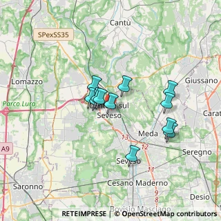 Mappa 20823 Lentate sul Seveso MB, Italia (2.65917)