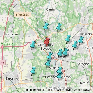 Mappa 20823 Lentate sul Seveso MB, Italia (3.98533)