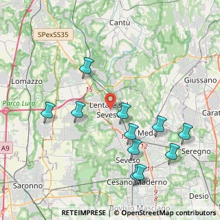 Mappa 20823 Lentate sul Seveso MB, Italia (4.47182)