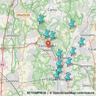 Mappa 20823 Lentate sul Seveso MB, Italia (4.3475)