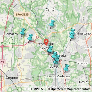 Mappa 20823 Lentate sul Seveso MB, Italia (3.76545)