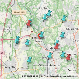 Mappa 20823 Lentate sul Seveso MB, Italia (4.62125)