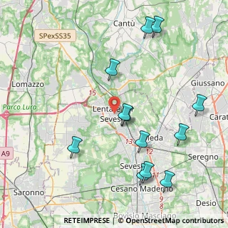 Mappa 20823 Lentate sul Seveso MB, Italia (4.58583)