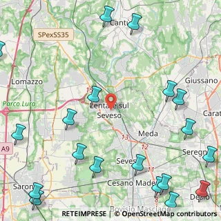 Mappa 20823 Lentate sul Seveso MB, Italia (6.9265)