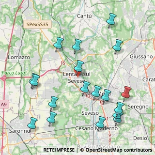 Mappa 20823 Lentate sul Seveso MB, Italia (4.90056)