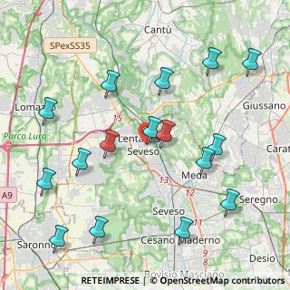 Mappa 20823 Lentate sul Seveso MB, Italia (4.73063)