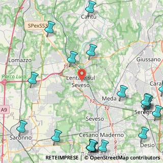 Mappa 20823 Lentate sul Seveso MB, Italia (6.883)