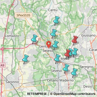 Mappa 20823 Lentate sul Seveso MB, Italia (3.87583)