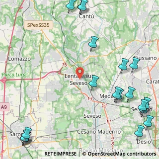 Mappa 20823 Lentate sul Seveso MB, Italia (6.8965)