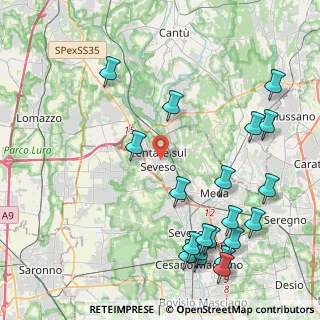 Mappa 20823 Lentate sul Seveso MB, Italia (5.0505)