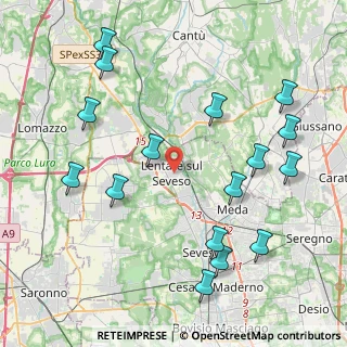 Mappa 20823 Lentate sul Seveso MB, Italia (4.84438)