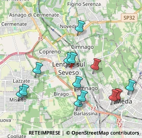 Mappa 20823 Lentate sul Seveso MB, Italia (2.07308)