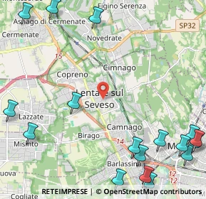 Mappa 20823 Lentate sul Seveso MB, Italia (3.35706)