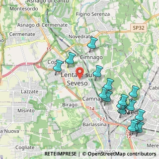 Mappa 20823 Lentate sul Seveso MB, Italia (2.57625)