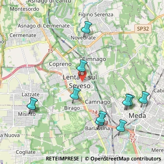 Mappa 20823 Lentate sul Seveso MB, Italia (2.51364)