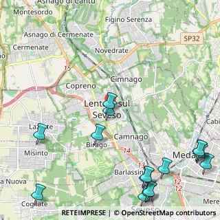 Mappa 20823 Lentate sul Seveso MB, Italia (3.19667)