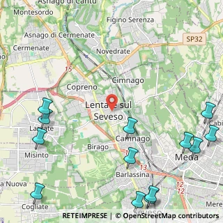 Mappa 20823 Lentate sul Seveso MB, Italia (3.32385)
