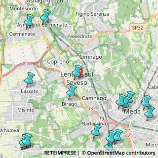 Mappa 20823 Lentate sul Seveso MB, Italia (3.47647)