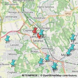 Mappa 20823 Lentate sul Seveso MB, Italia (3.01091)