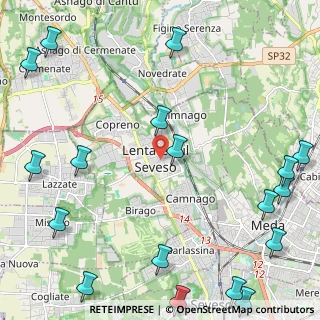 Mappa 20823 Lentate sul Seveso MB, Italia (3.31444)