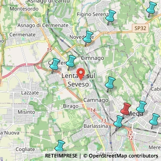 Mappa 20823 Lentate sul Seveso MB, Italia (2.96818)