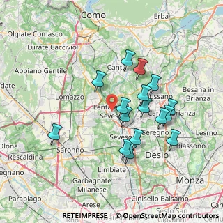 Mappa 20823 Lentate sul Seveso MB, Italia (6.60688)