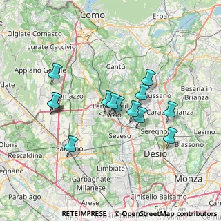 Mappa 20823 Lentate sul Seveso MB, Italia (6.34929)