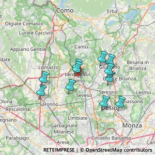 Mappa 20823 Lentate sul Seveso MB, Italia (6.40182)