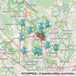 Mappa 20823 Lentate sul Seveso MB, Italia (5.99692)