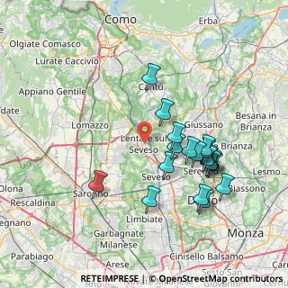 Mappa 20823 Lentate sul Seveso MB, Italia (7.26579)