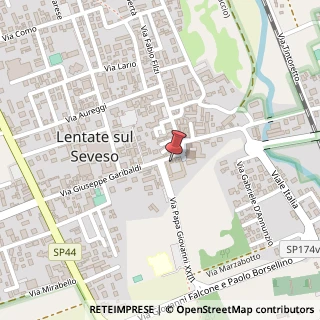 Mappa Via Giuseppe Garibaldi, 1, 20823 Lentate sul Seveso, Monza e Brianza (Lombardia)