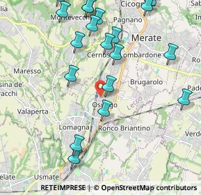 Mappa Via Sant'Anna, 23875 Osnago LC, Italia (2.5055)