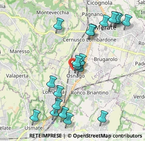 Mappa Via Giuseppe Verdi, 23875 Osnago LC, Italia (2.2025)