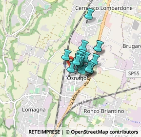 Mappa Via Giuseppe Verdi, 23875 Osnago LC, Italia (0.399)