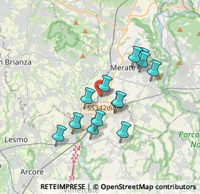 Mappa Via S. Anna, 23875 Osnago LC, Italia (2.96)