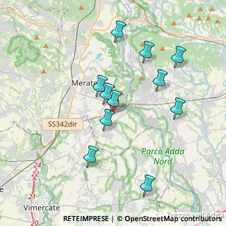 Mappa Via L. Gasparotto, 23877 Paderno d'Adda LC, Italia (3.58364)