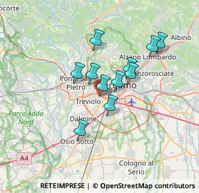 Mappa Via Gian Ercole Mozzi, 24127 Bergamo BG, Italia (5.27091)